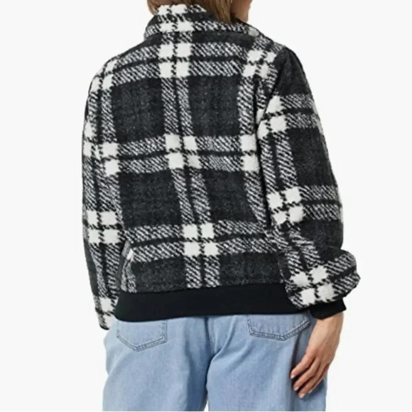 NWT Women’s Teddy Faux Shearling Funnel Collar Jacket - Picture 3 of 8